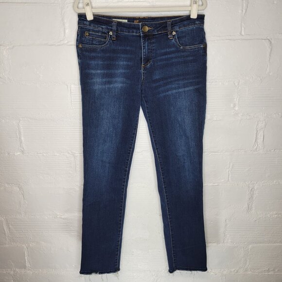Kut from the Kloth Denim - Kut From The Kloth Women's Size 10 Jeans Catherine Boyfriend Raw Hem